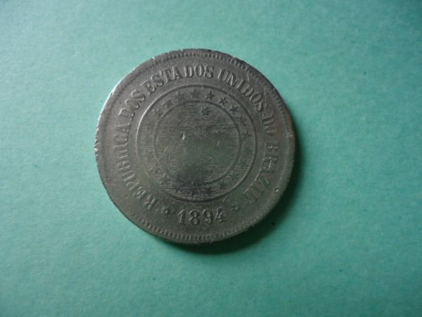 Moeda de 100 réis de Níquel de 1894 BC