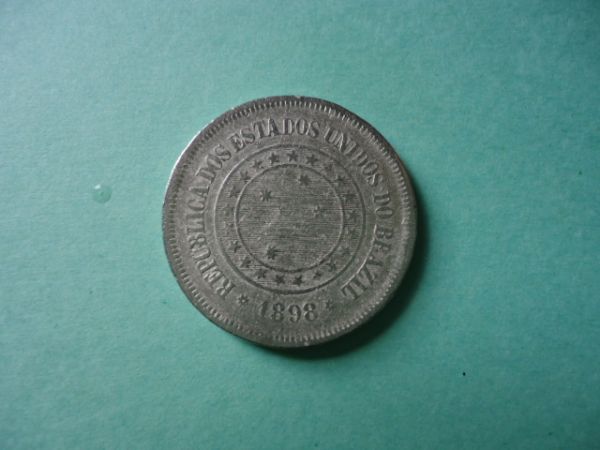 Moeda de 100 réis de Níquel de 1898 BC