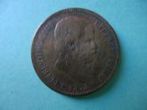 Moeda de 40 réis de Bronze de 1878 BC