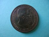 Moeda de 40 réis de Bronze de 1879 MBC