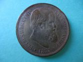 Moeda de 40 réis de Bronze de 1873 MBC