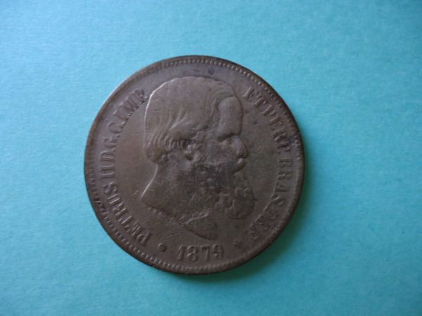 Moeda de 40 réis de Bronze de 1879 BC