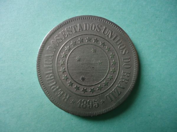 Moeda de 200 réis de Níquel de 1895 MBC